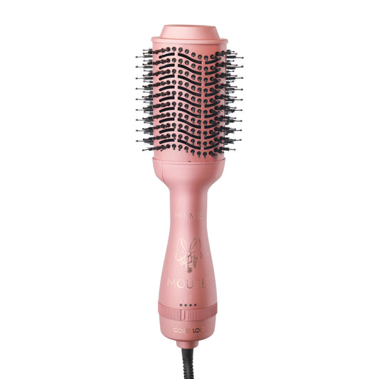 Cepillo Secador Minnie Mouse Disney Cosmos Rosette 2 en 1 – Seca, Alisa, Da Volumen y Controla el Frizz