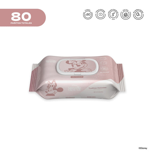 Pañitos Húmedos Disney Minnie Niña