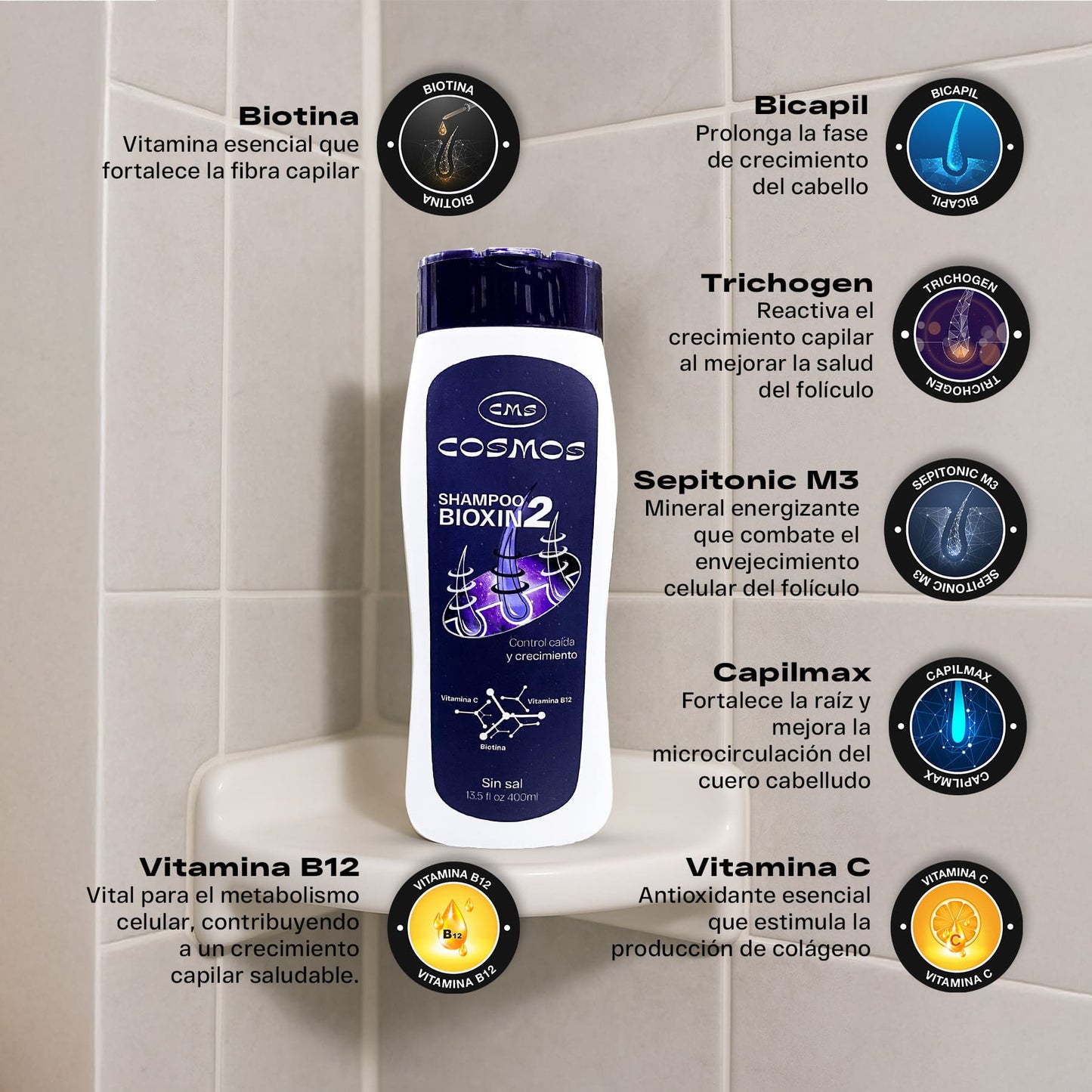 Combo Control Caida CMS Cosmos Bioxin 2