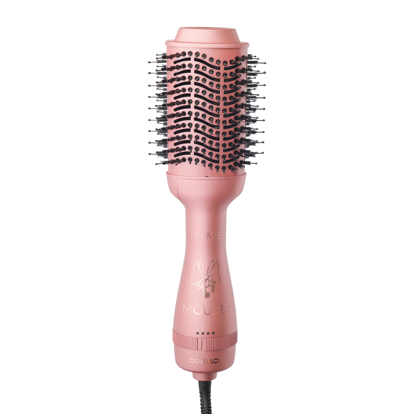 Cepillo Secador Minnie Mouse Disney Cosmos Rosette 2 en 1 – Seca, Alisa, Da Volumen y Controla el Frizz