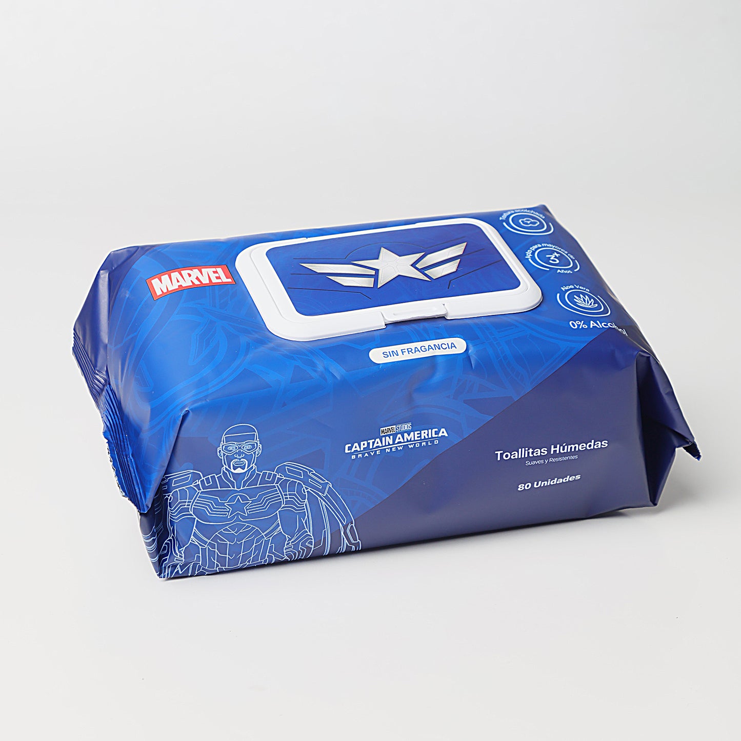 Pack x 24 Pañitos Húmedos Marvel Cosmos Capitán America