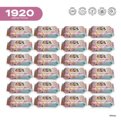 Pack x 24 Pañitos Húmedos Disney Cosmos Princesas Niña